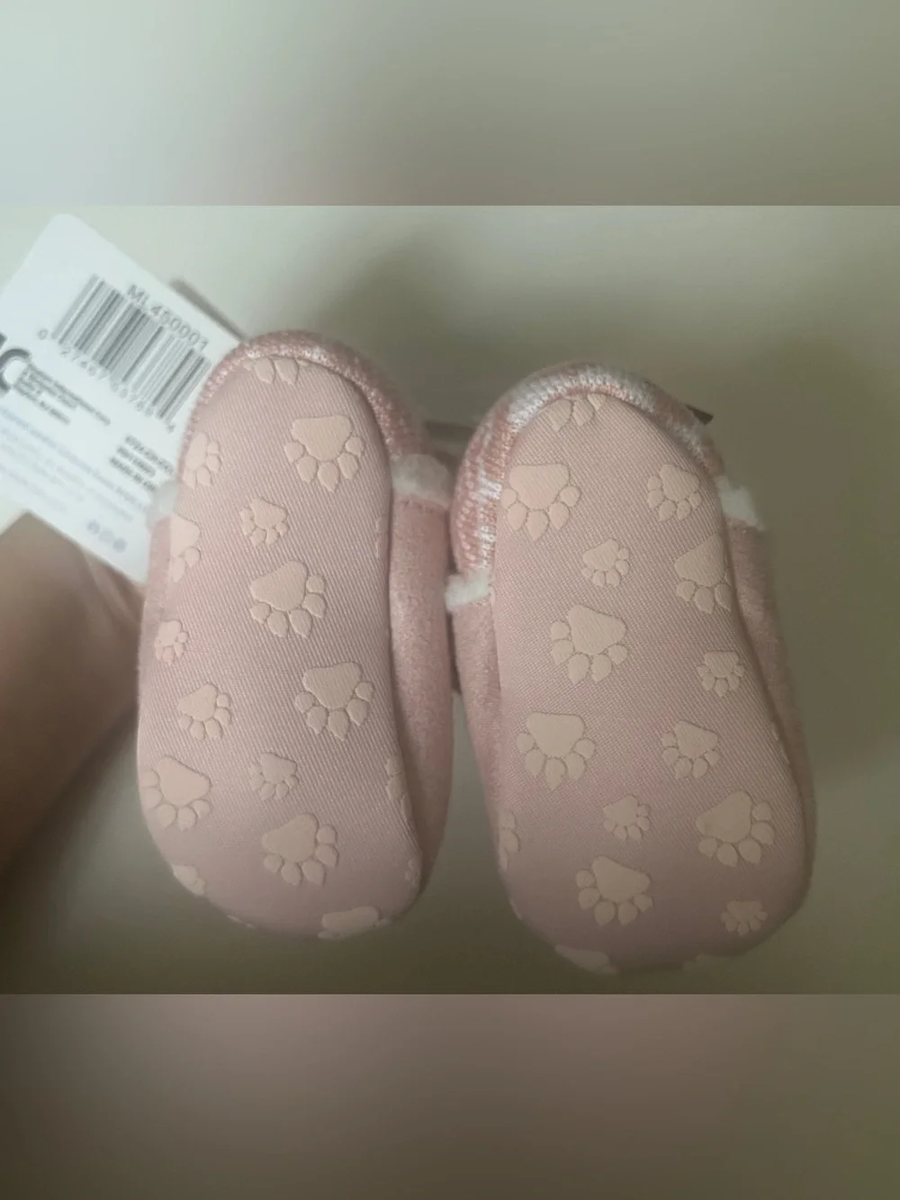 MukLuks pink baby booties 6-9M